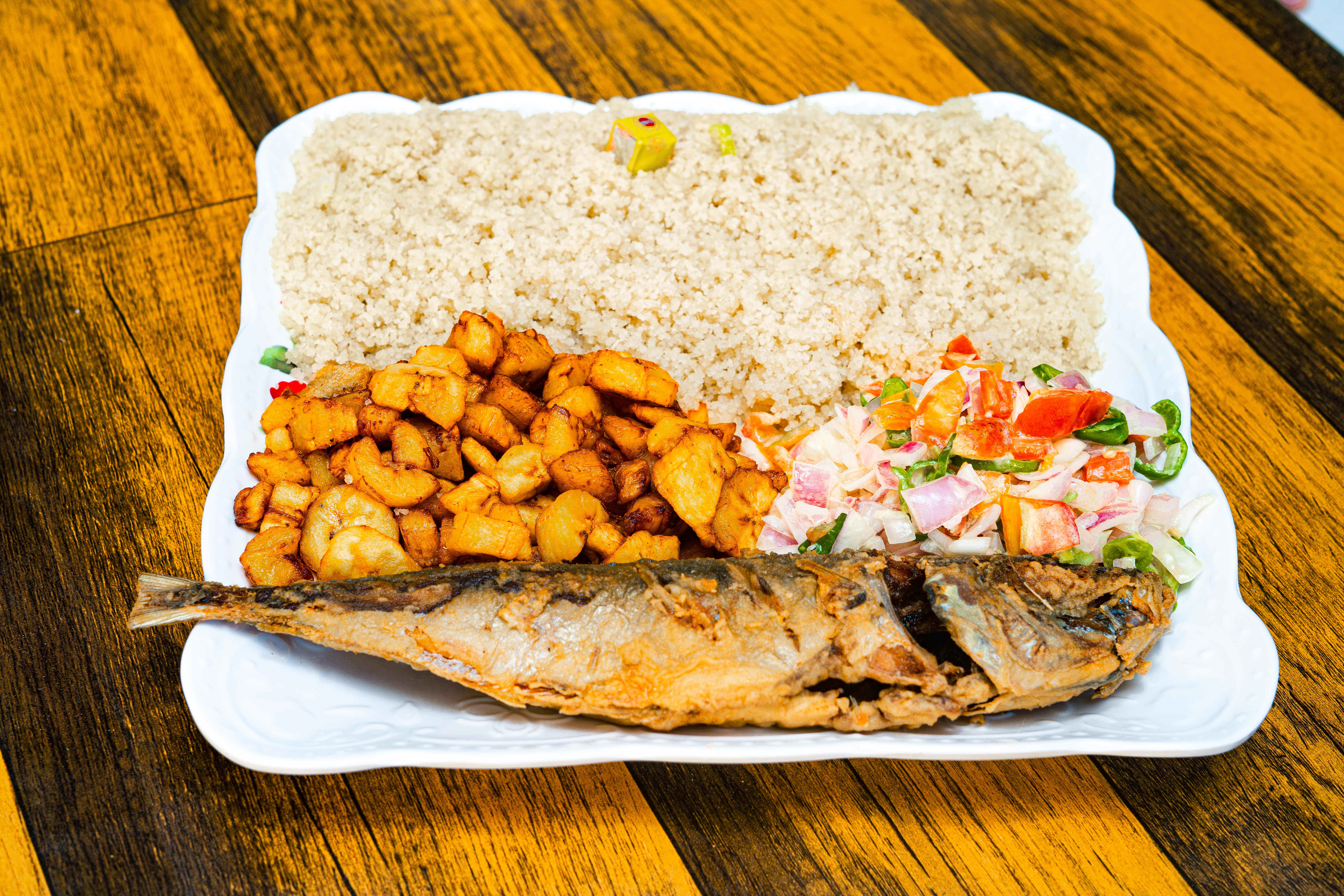 Attiéké au poisson