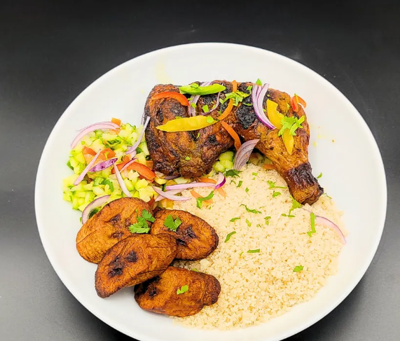 Attiéké au poulet
